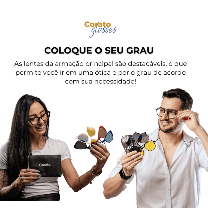 Óculos 6 em 1 KIT CASAL + FRETE GRÁTIS