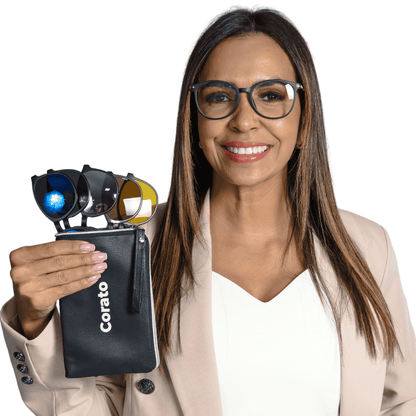 Óculos 6 em 1 Lux Compatível com Grau + BRINDES