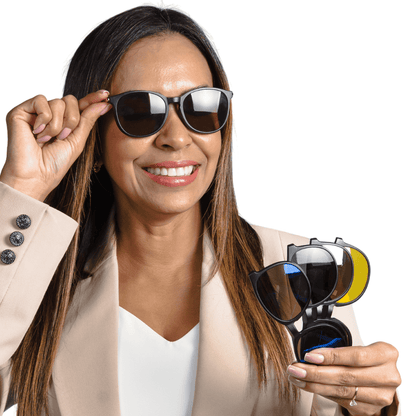 Óculos 6 em 1 Lux Compatível com Grau + BRINDES