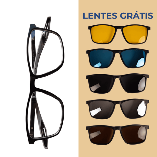 Óculos 6 em 1 Neo Compatível com Grau + BRINDES