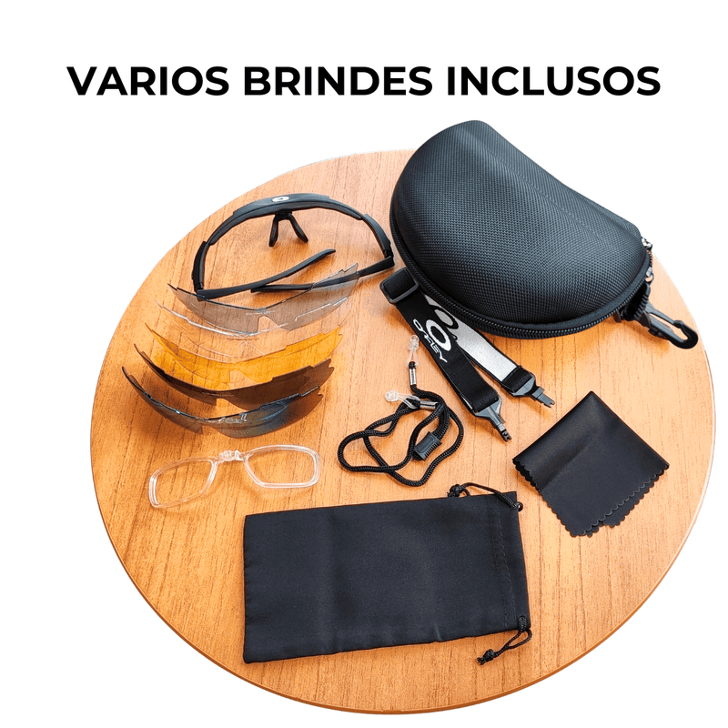 Óculos Esportivo 5 em 1 + BRINDES