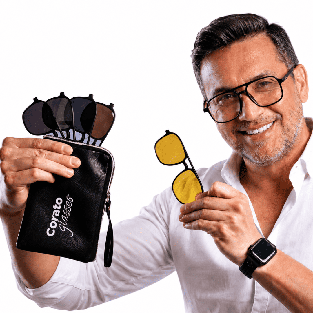 Óculos 6 em 1 Flay Compatível com Grau + BRINDES