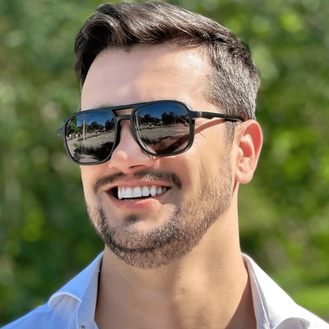 Óculos 6 em 1 Flay Masculino Compatível com Grau + BRINDES