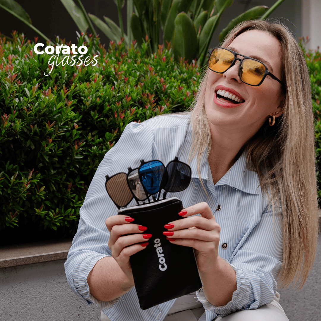 Óculos 6 em 1 Flay Feminino Compatível com Grau + BRINDES