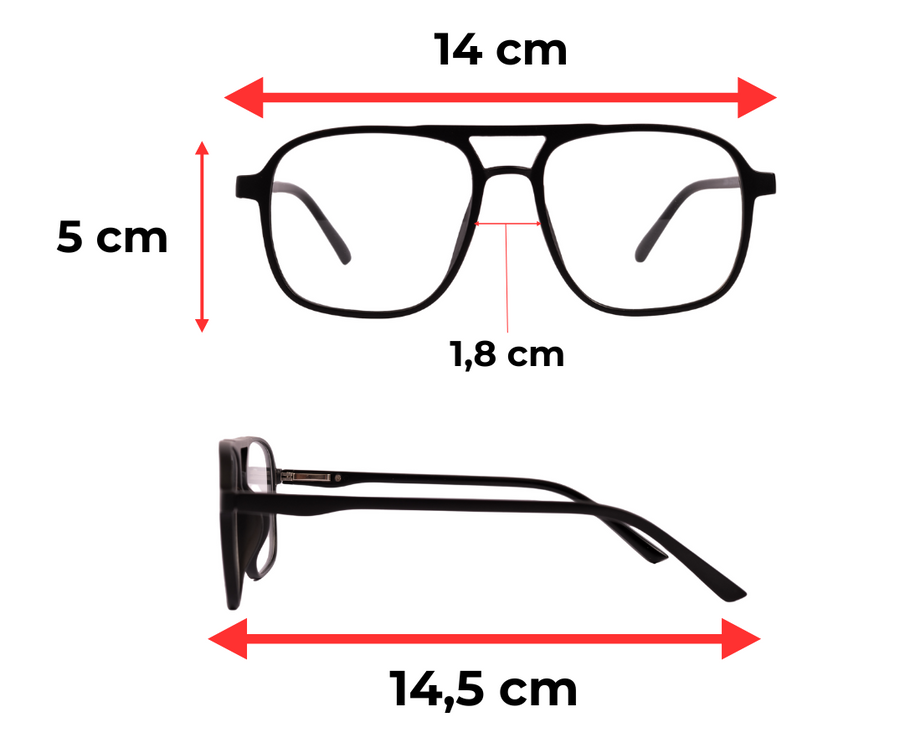 Óculos 6 em 1 Fly - Compatível com grau + lentes magnéticas