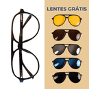 Óculos 6 em 1 Hangar - Compatível com Grau + BRINDES