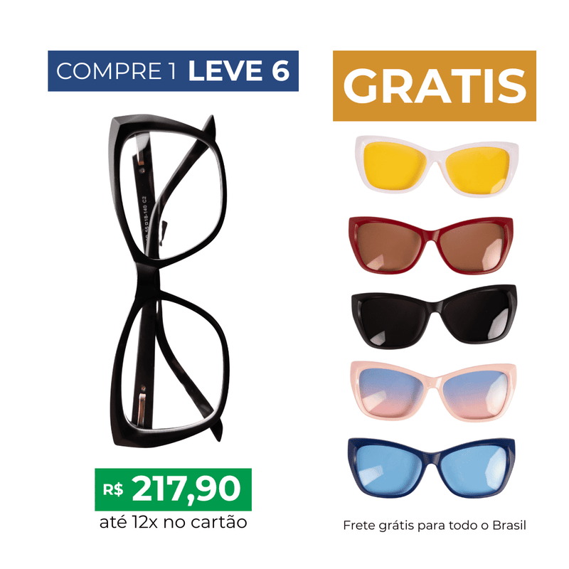Óculos 6 em 1 Modelo Legancy