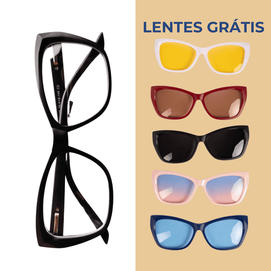 Óculos 6 em 1 Legancy Compatível com Grau + BRINDES