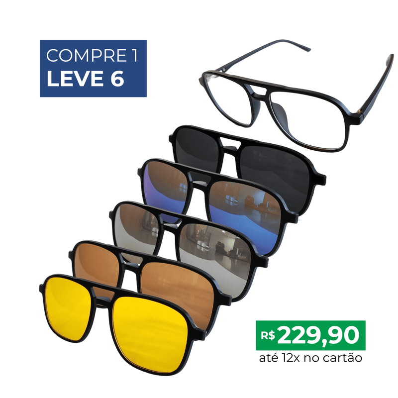 Óculos 6 em 1 (MODELOS VARIADOS)
