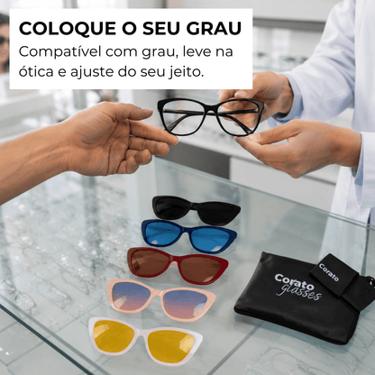 Óculos 6 em 1 Wonder Compatível com Grau + BRINDES