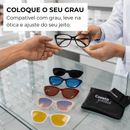 Óculos 6 em 1 Wonder - Compatível com Grau + BRINDES